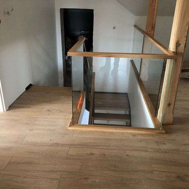 Nowoczesne schody drewniane Lubin